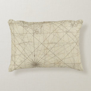 The Coast of West Florida and Louisiana Decorative Pillow