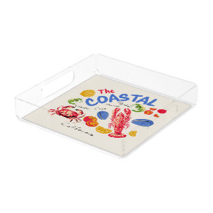 The Coastal Seafood Market Acrylic Tray