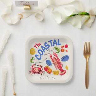 The Coastal Seafood Market Paper Plates