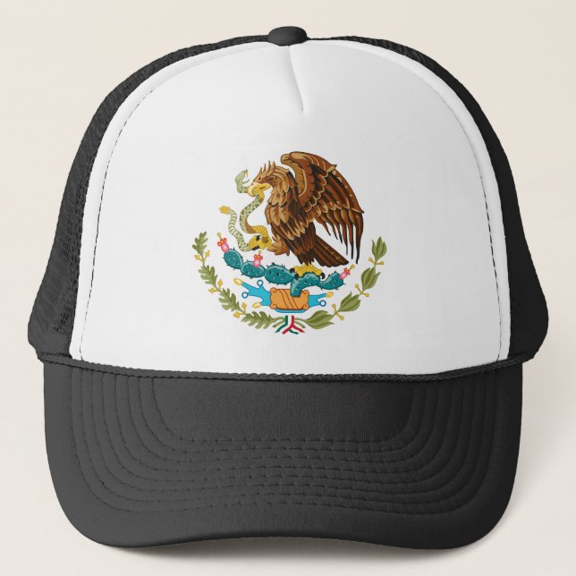 The Coat of Arms of Mexico Symbol Trucker Hat (Front)