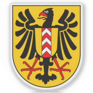 The coat of arms of Neuchâtel, Switzerland Sticker