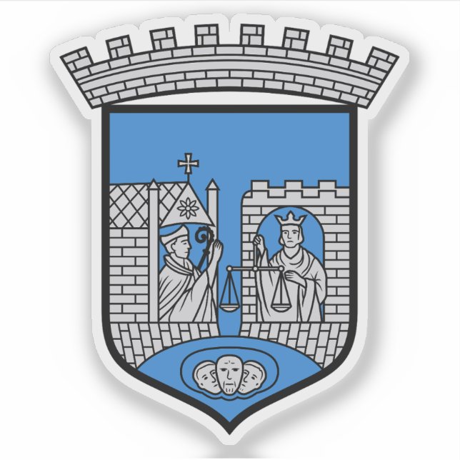 The coats of arms of Trondheim Sticker (Front)