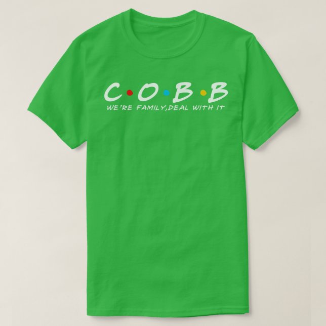 The Cobb Family Cobb Surname Cobb Last name T-Shirt (Design Front)