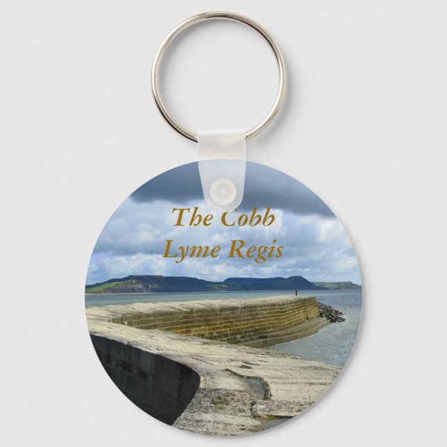 The Cobb, Lyme Regis Keychain (Front)