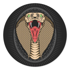 The Cobra Head Classic Round Sticker