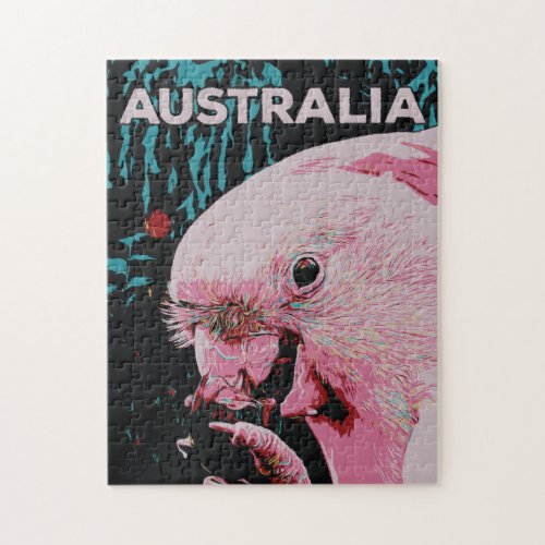 The cockatoo  an Australian Animal Symbol Jigsaw Puzzle