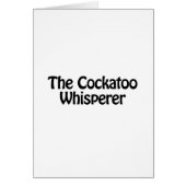 the cockatoo whisperer (Front)