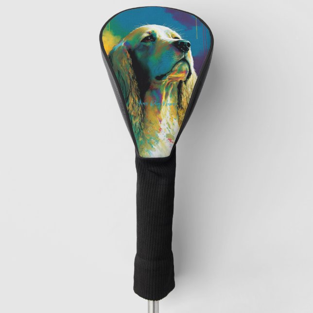 The Cocker Spaniel Dog - Composition 004 Golf Head Cover (Front)