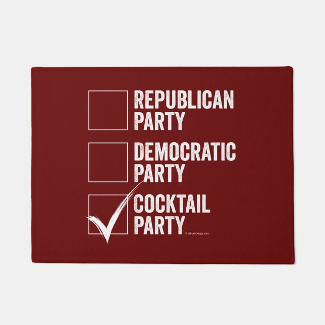 The Cocktail Party Doormat (Front)