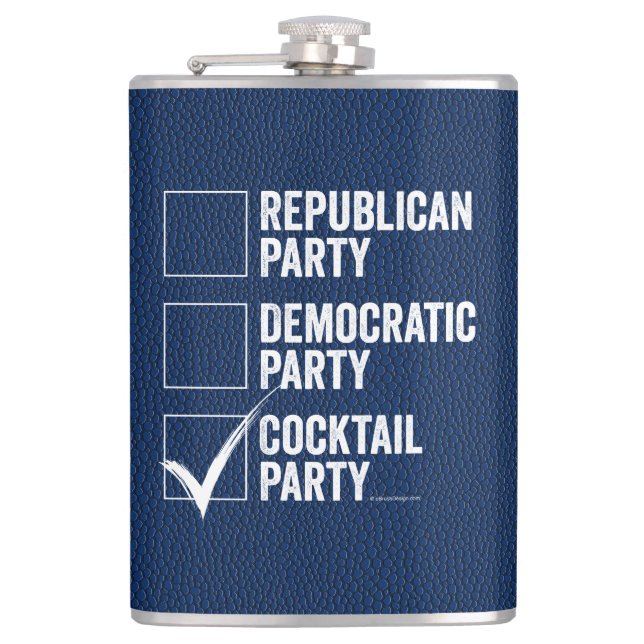 The Cocktail Party Hip Flask (Front)