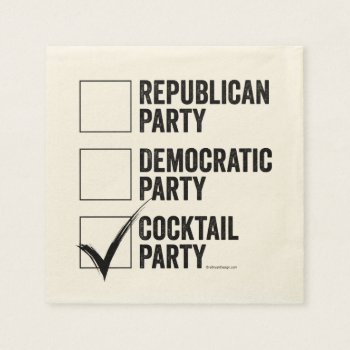 The Cocktail Party Napkins by eBrushDesign at Zazzle