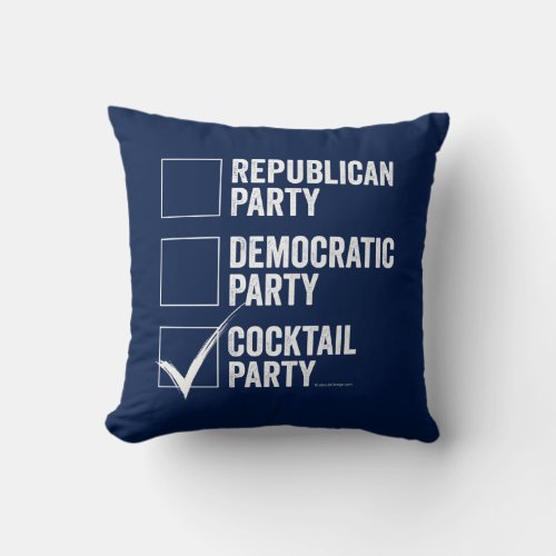 The Cocktail Party Throw Pillow