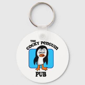 The Cocky Penguin Pub Keychain