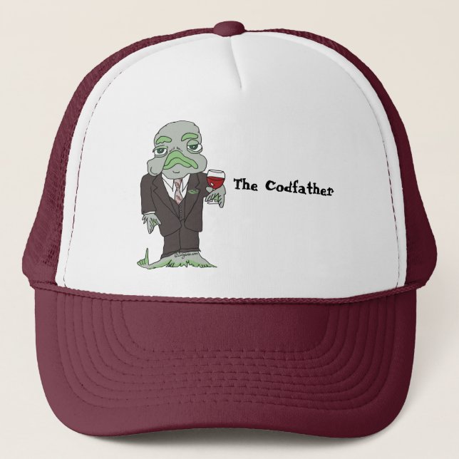 The Codfather Custom Trucker Hat (Front)