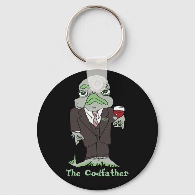 The Codfather Digital Photo Cute Keychains (Front)