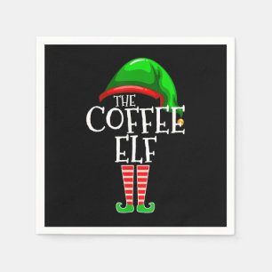 The Coffee Elf-Elf Family Christmas-Merry Christma Napkins