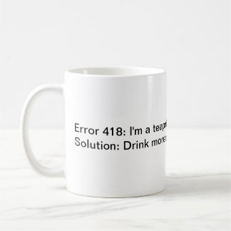 The Coffee Error Message Mug