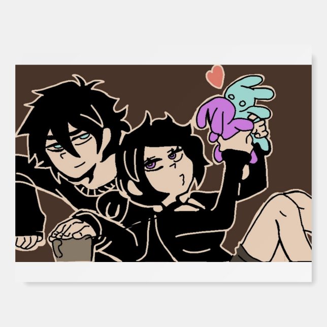 The coffin of andy and leyley foam board (Front)