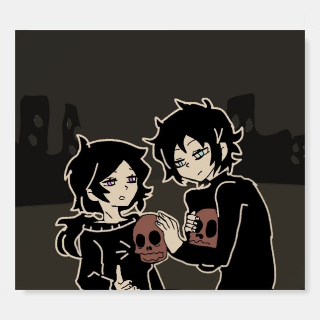 The coffin of andy and leyley foam board (Front)