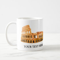 The Coliseum Rome, Italy Personalized Design Coffee Mug