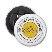 The Collector's Vault Logo Badge Bottle Opener