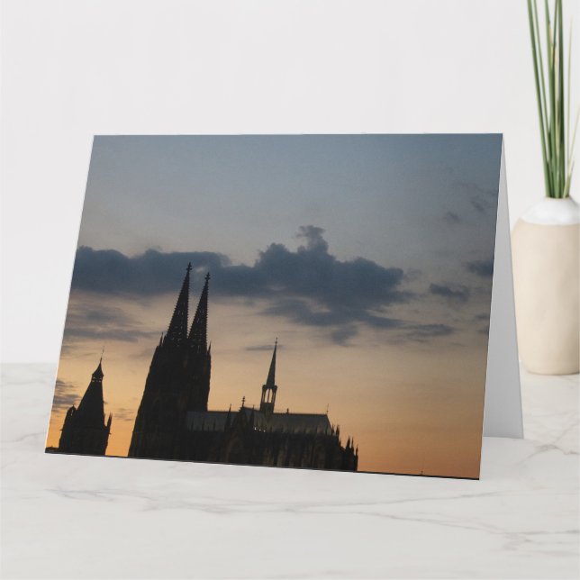 The Cologne Cathedral and the old town hall Card (Front)