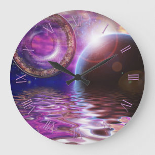 The Colony Space Ship Large Clock