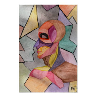 The Color Block Man Poster
