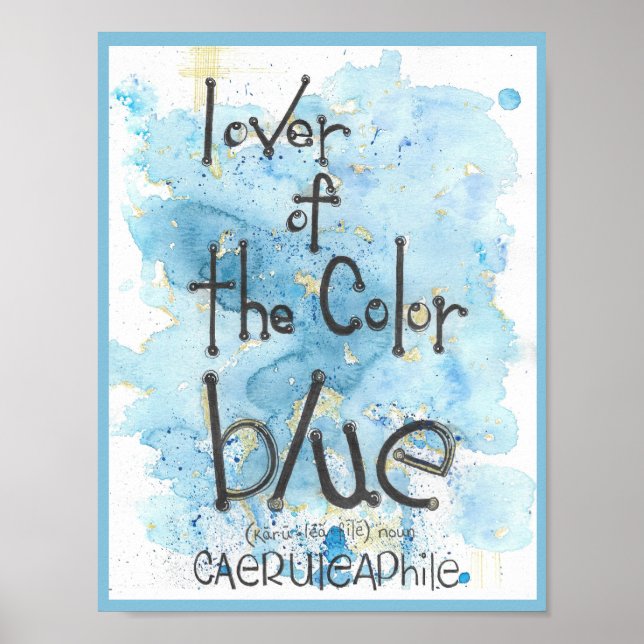 The Color Blue Poster (Front)