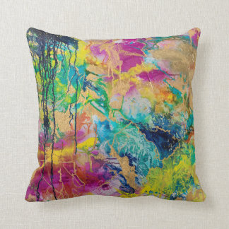 The Color Of Joy MaryLea Harris Art Throw Pillow