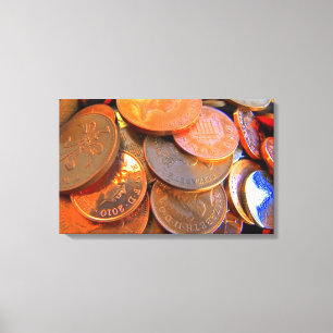 The Color of Money Canvas Print