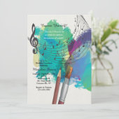 The Color of Music Invitation (Standing Front)