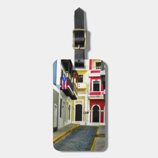 the color of old San Juan Puerto Rico Luggage Tag