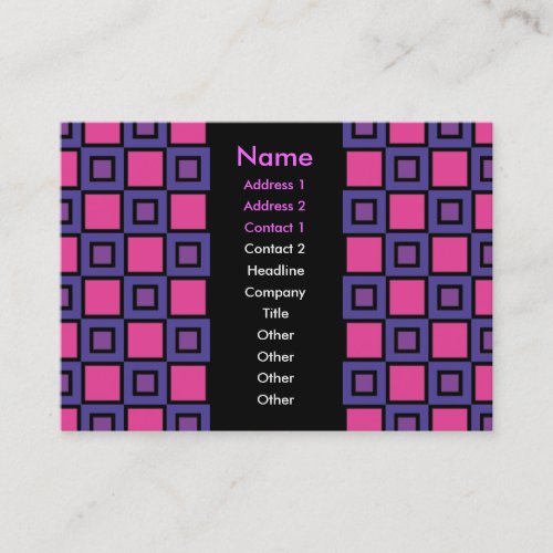 The Color Purple Business Card
