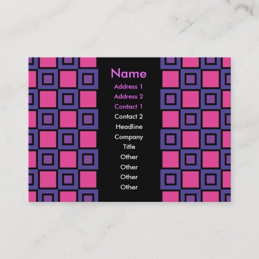 Customizable The Color Purple Business Card