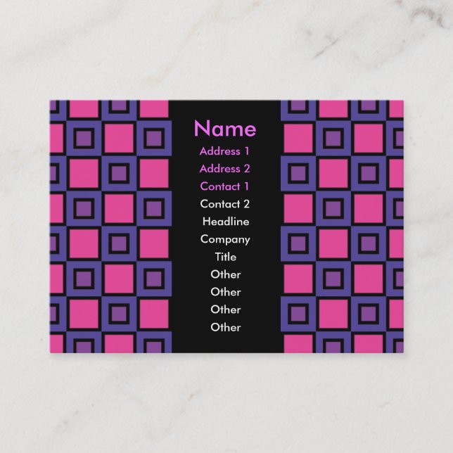 The Color Purple Business Card (Front)