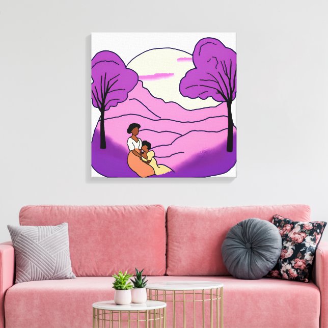 The Color Purple  Canvas Print (Insitu(LivingRoom))