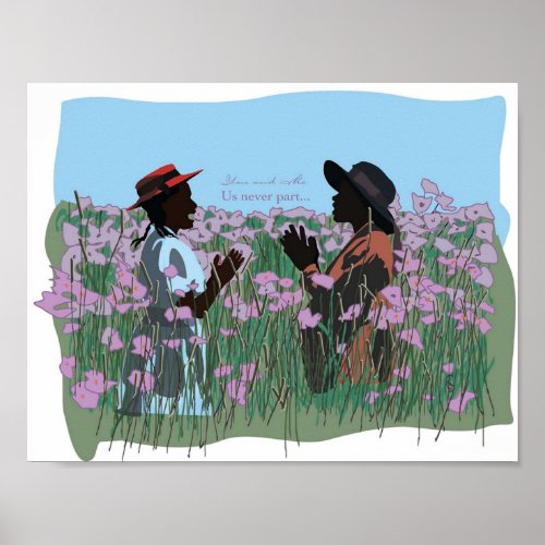 The Color Purple Movie Art Sisters Play You and Me Poster