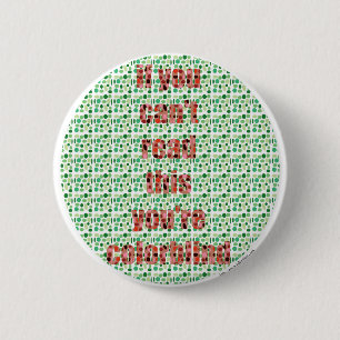 The Colorblind test Pinback Button