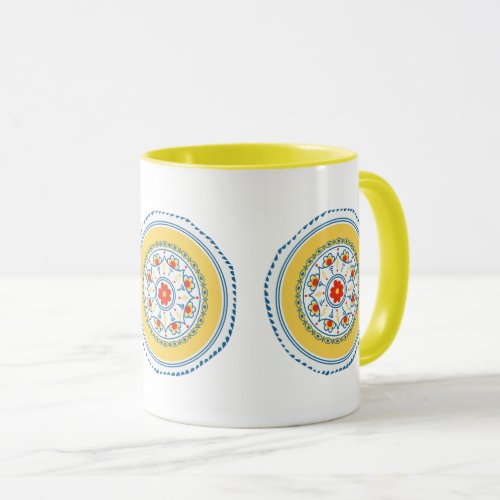 The Colored and Designed Round Circle Mug