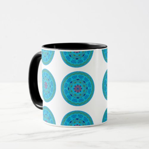 The Colored and Designed Round Circle Mug