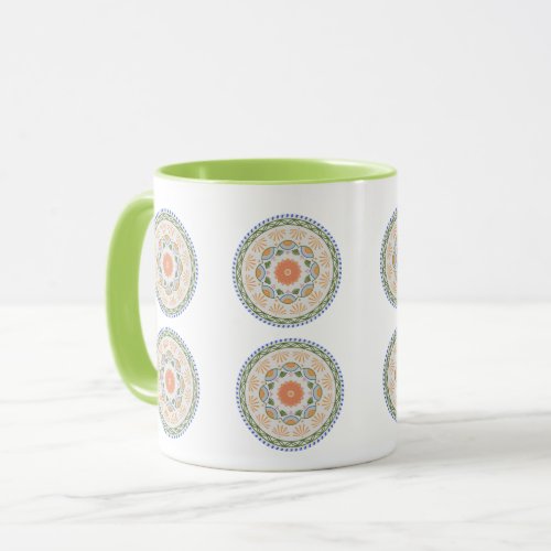 The Colored and Designed Round Circle Mug