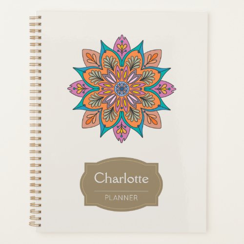 The Colorful Circle of India A Decorative Mandala Planner