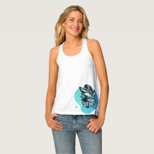 The Colorful Illustration Winged Predator Tank Top