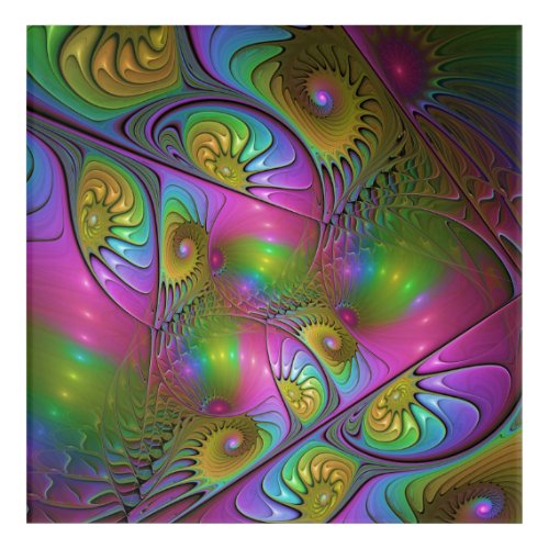 The Colorful Luminous Trippy Abstract Fractal Art