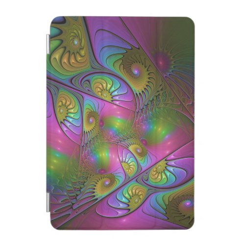 The Colorful Luminous Trippy Abstract Fractal Art iPad Mini Cover
