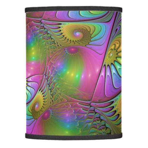 The Colorful Luminous Trippy Abstract Fractal Art Lamp Shade
