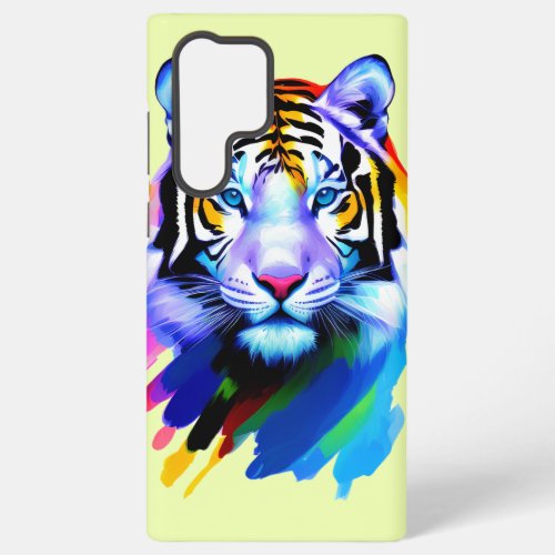 The Colorful Tigers Face Samsung Galaxy S22 Ultra Case