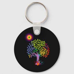 The Colorful Tree Giving Life To Earth Stop Globyl Keychain