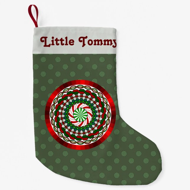 The Colors of Christmas Custom Stocking (Front)
